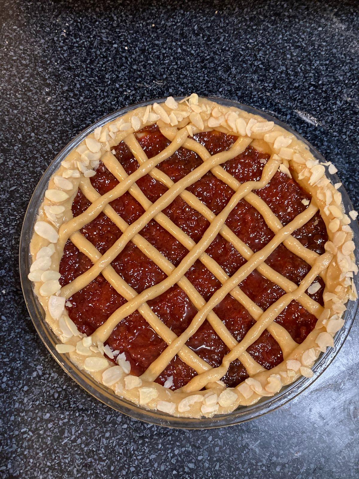 Linecký mřížkový koláč